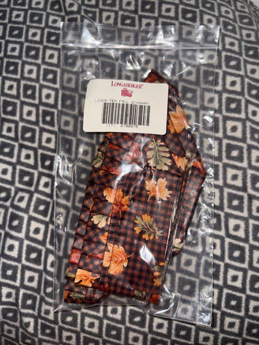 Longaberger Tea Liner in Fall Gingham