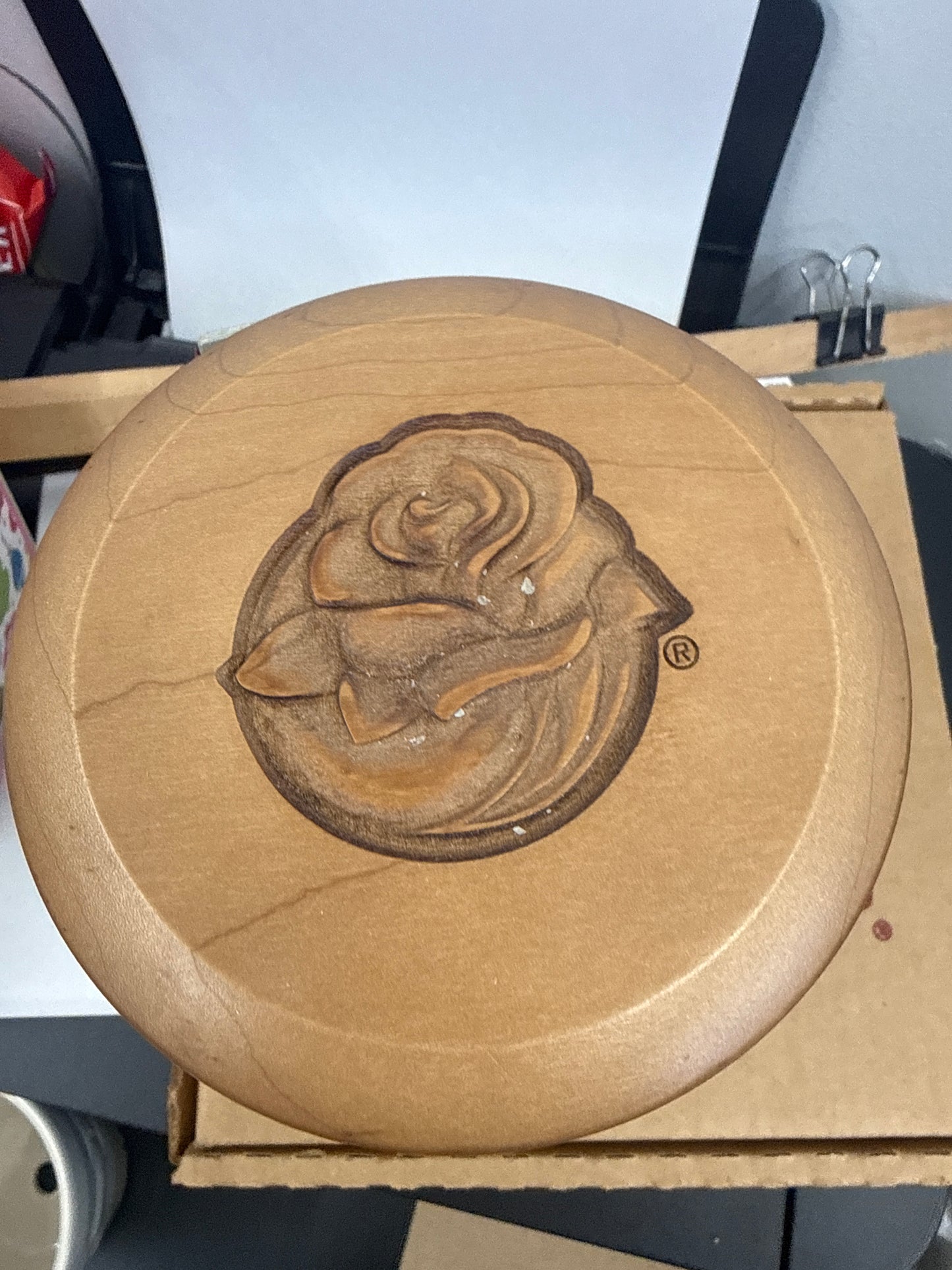 Longaberger Rose Bowl Ohio State basket with lid