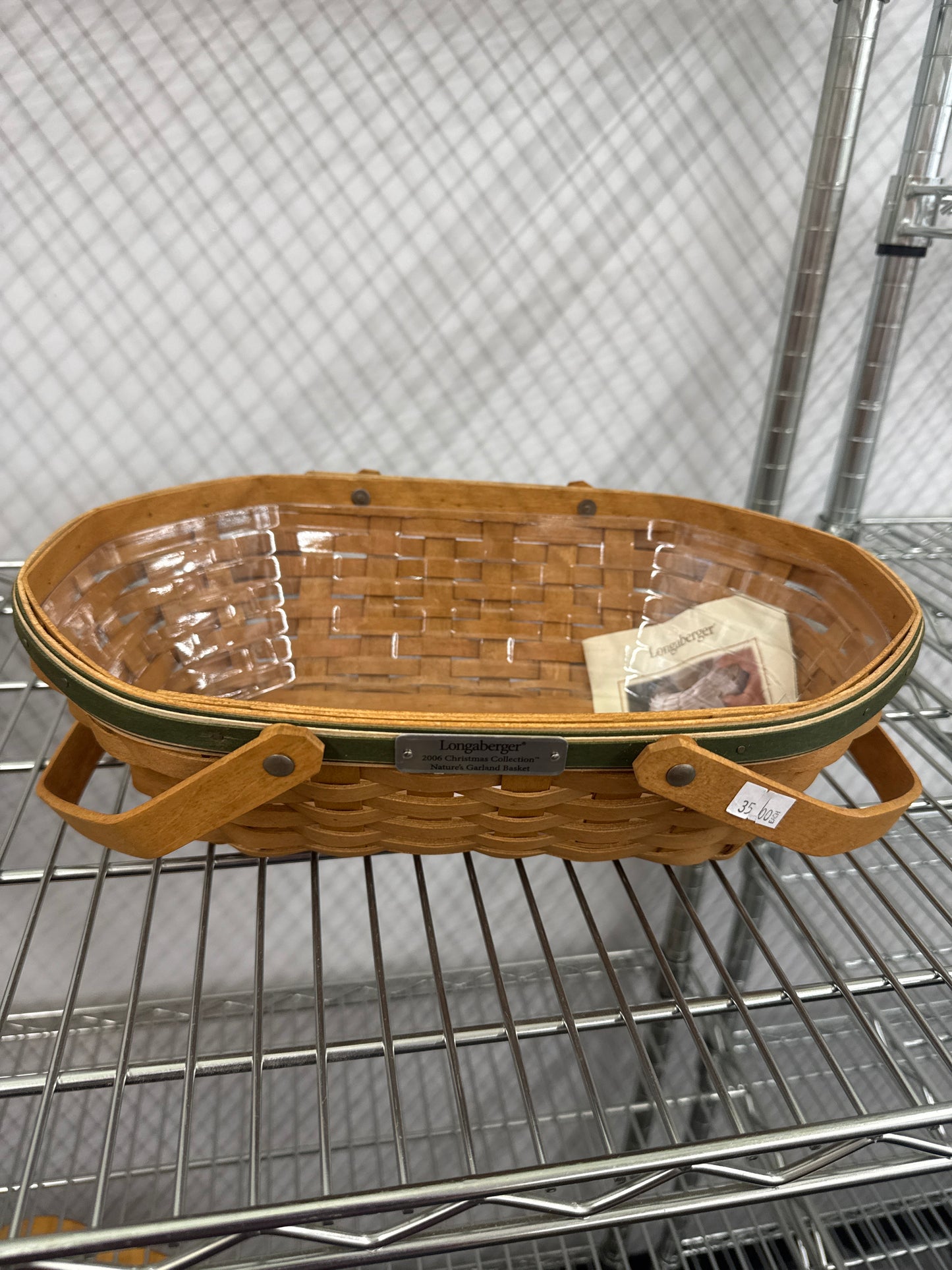 Longaberger 2006 natures garland basket with protector