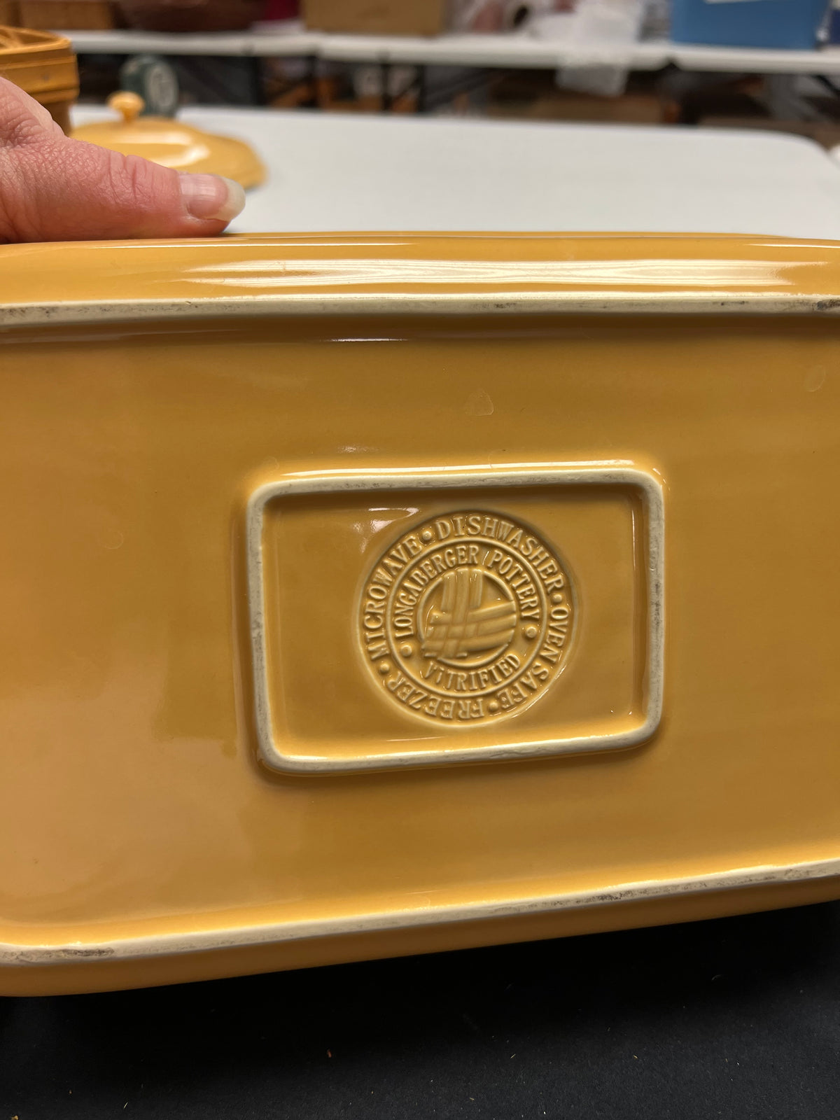 Longaberger 11x7 baking dish in butternut