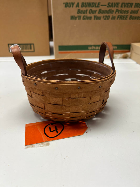 Longaberger button basket with protector