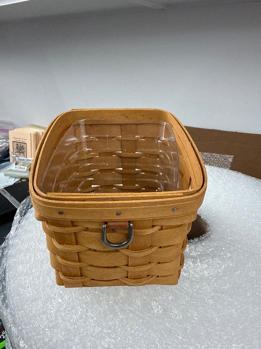 Longaberger sort and store desktop pal basket with protector