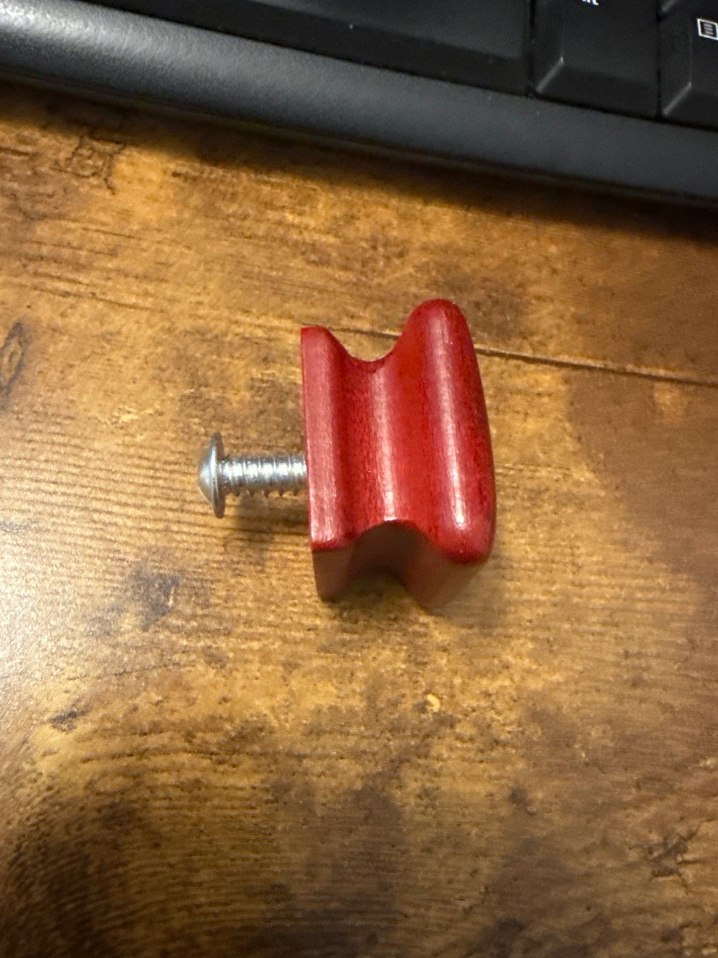 Longaberger square red knob