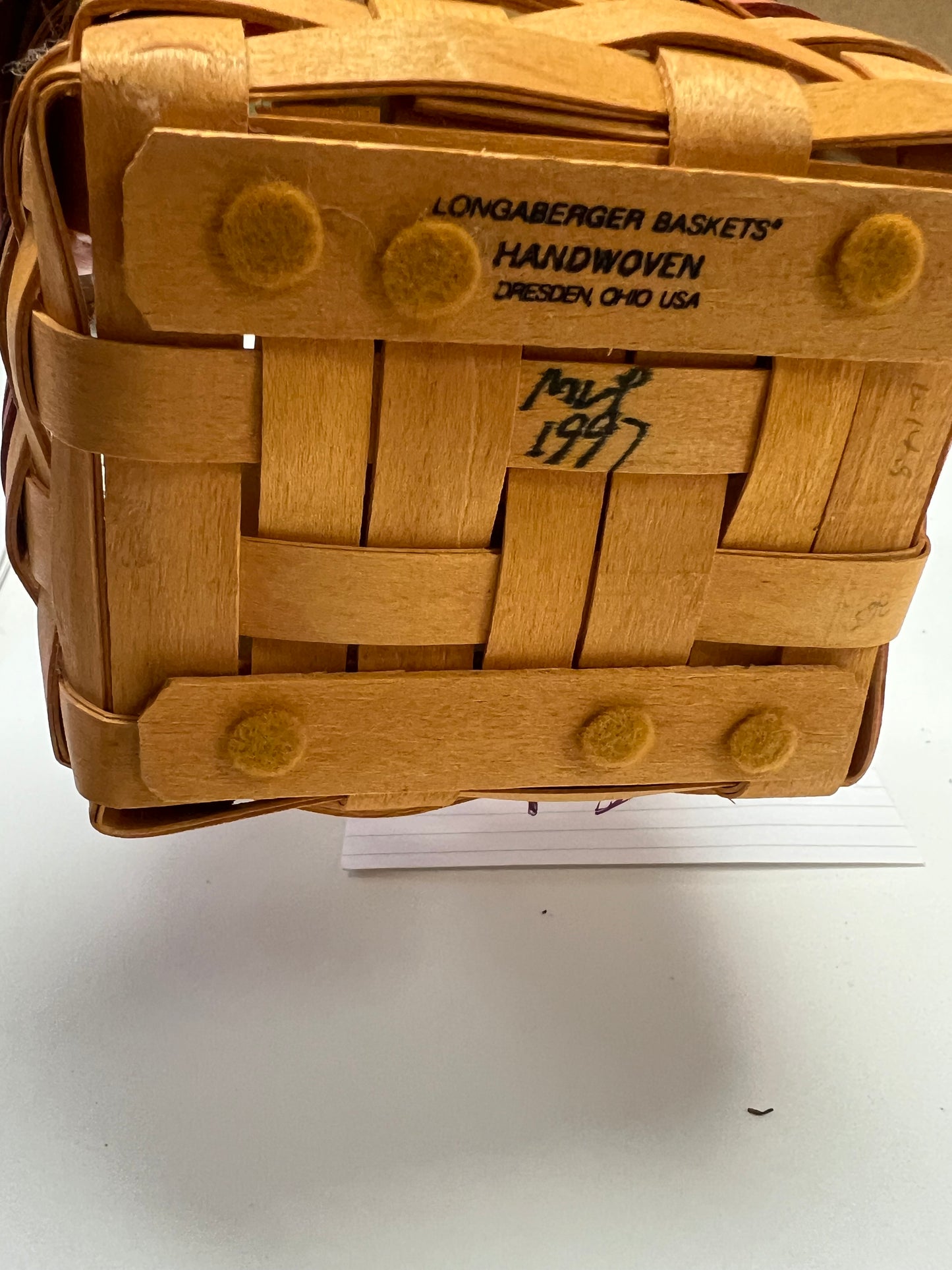 Longaberger Fathers Day Finders Keepers Basket