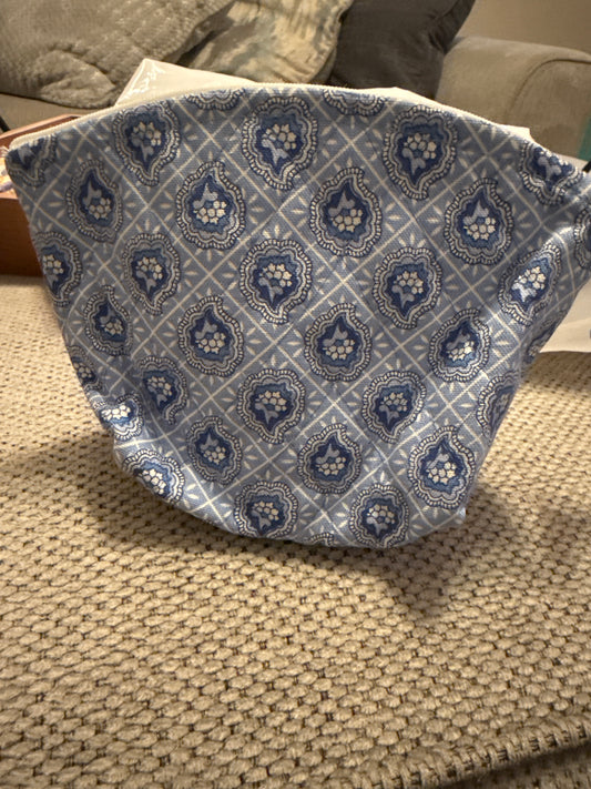 Longaberger provincial paisley zippered bag