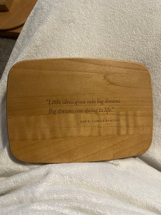 Longaberger 7.75”x5.5” rectangular lid - Dave quote