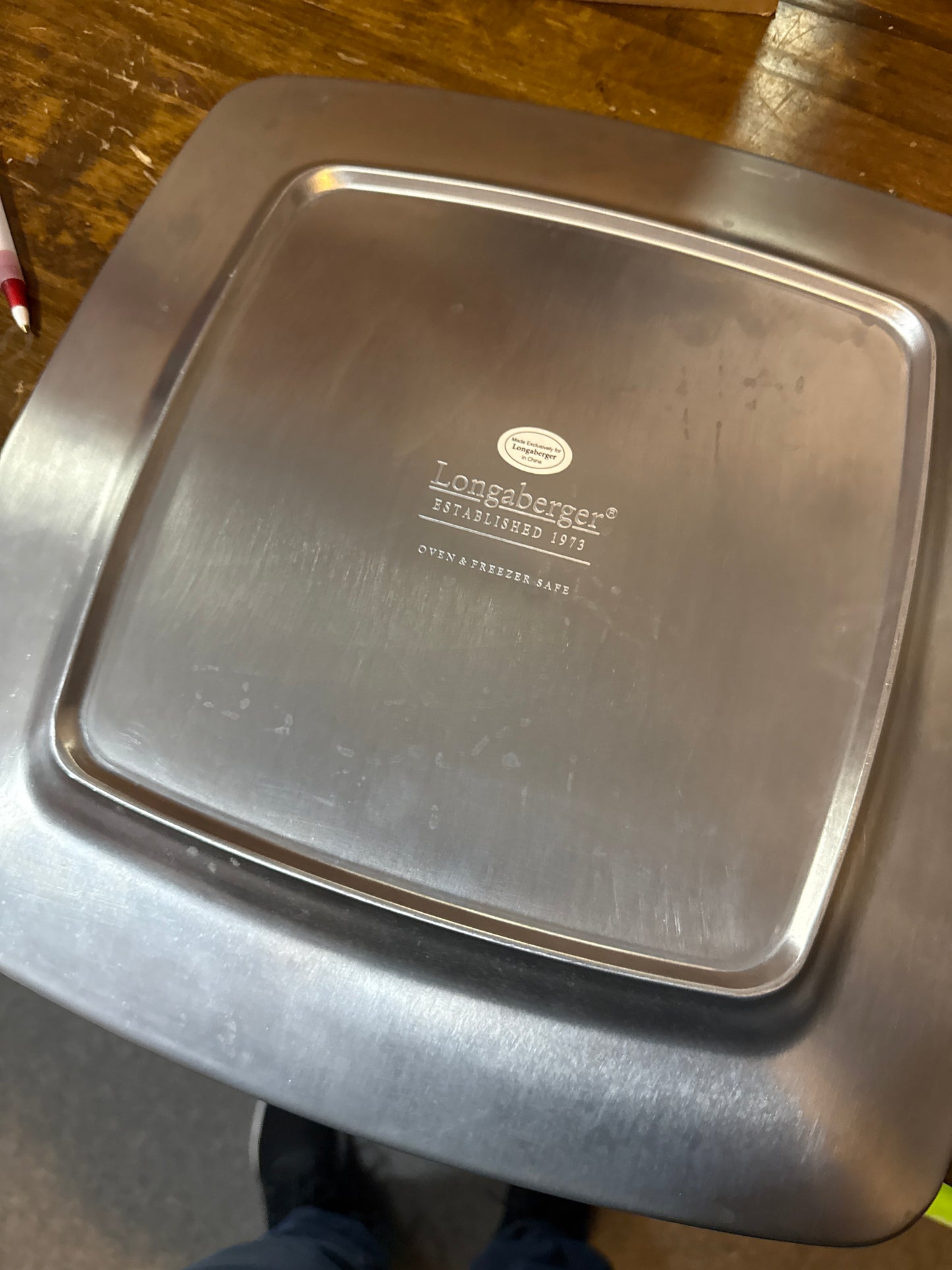 Longaberger pewter charger