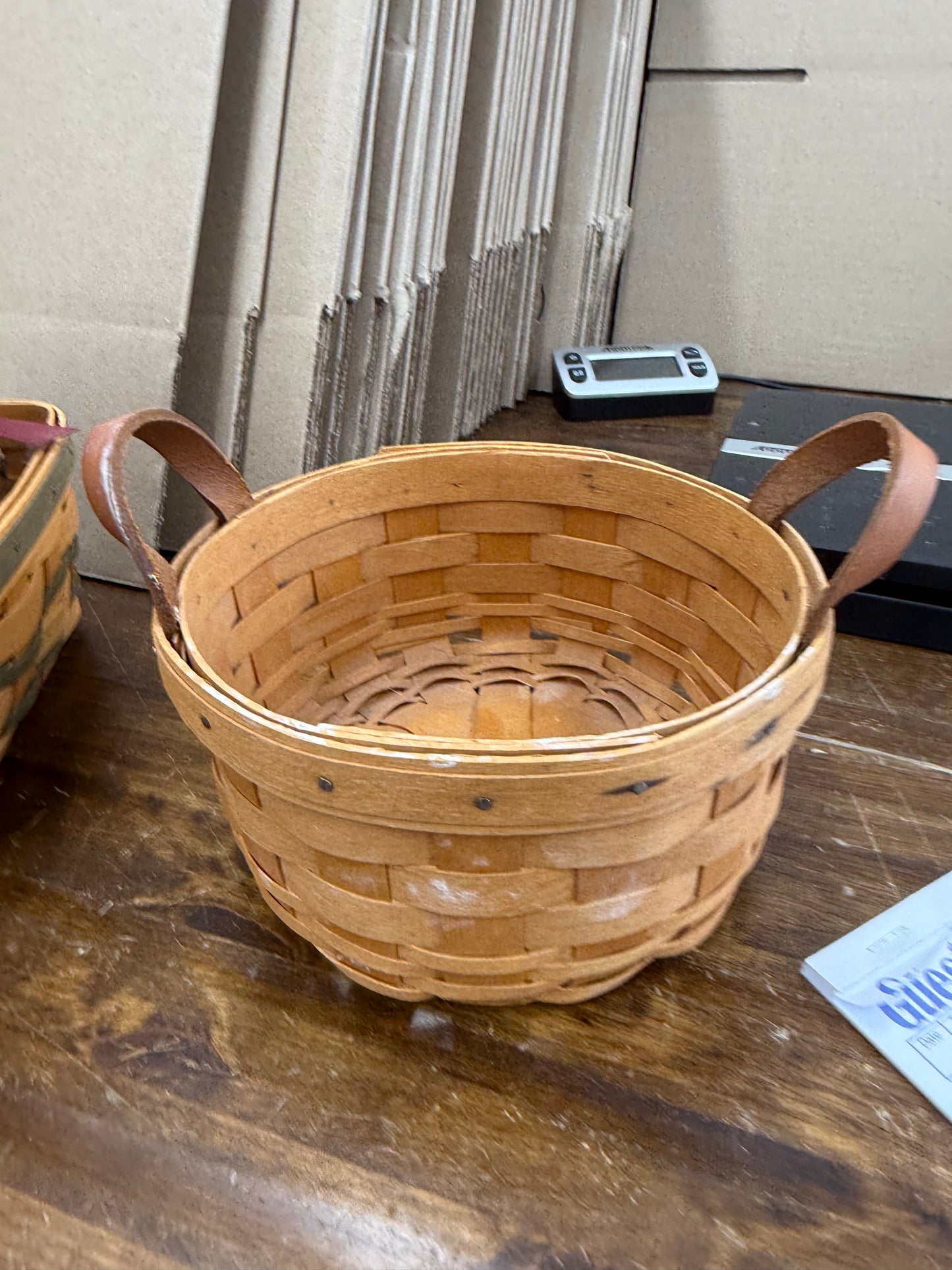 Longaberger button basket - has some marks as shown)