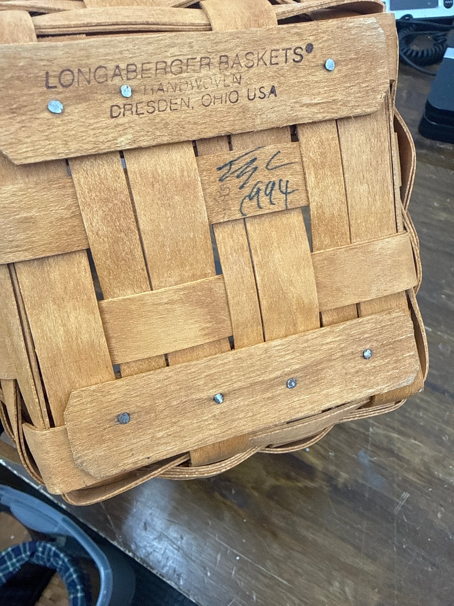 Longaberger jingle bell basket