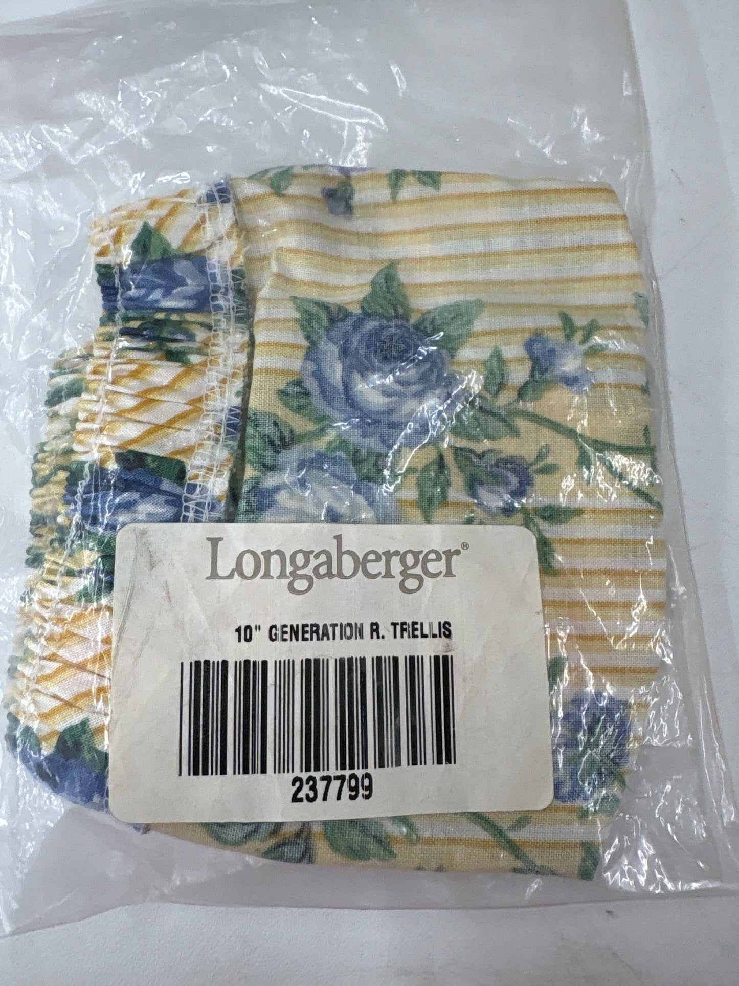Longaberger 10” Generations liner in Rose Trellis