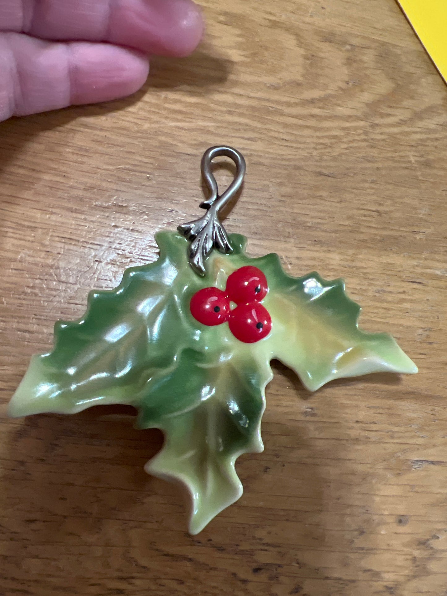 Longaberger collectors club leaf ornament