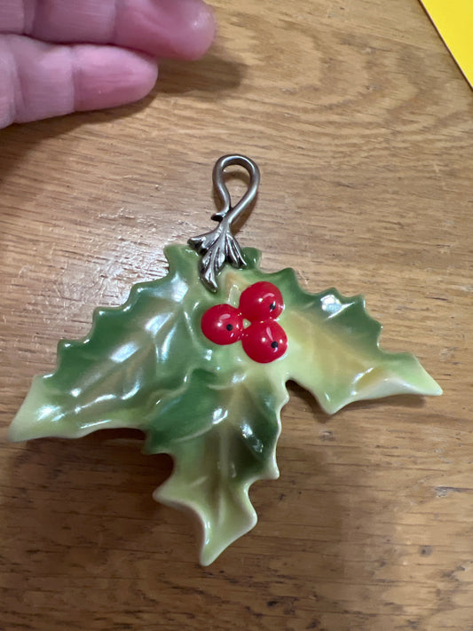 Longaberger collectors club leaf ornament