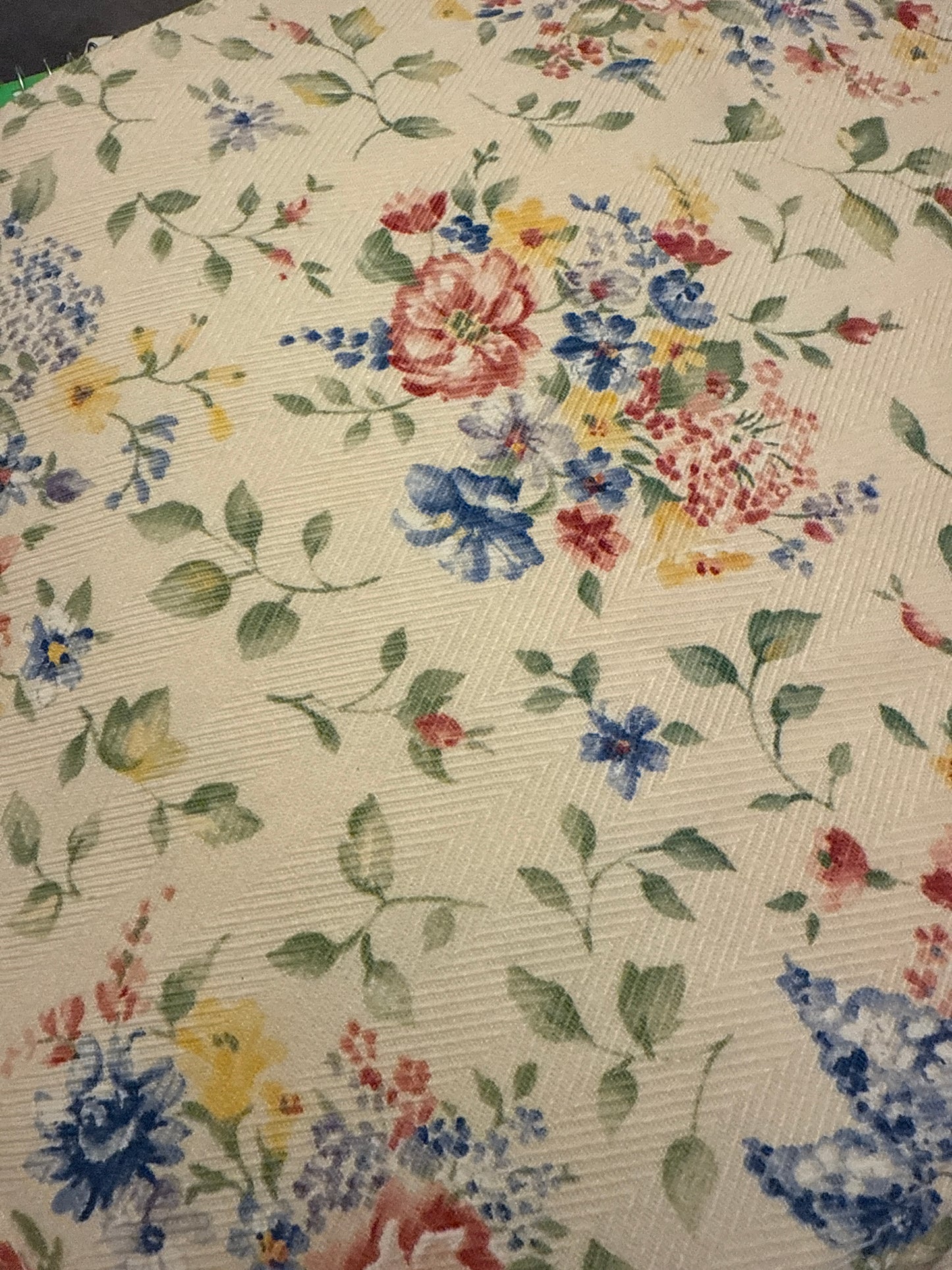 Longaberger placemat in spring floral