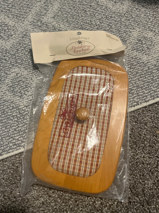 Longaberger homestead lid - red