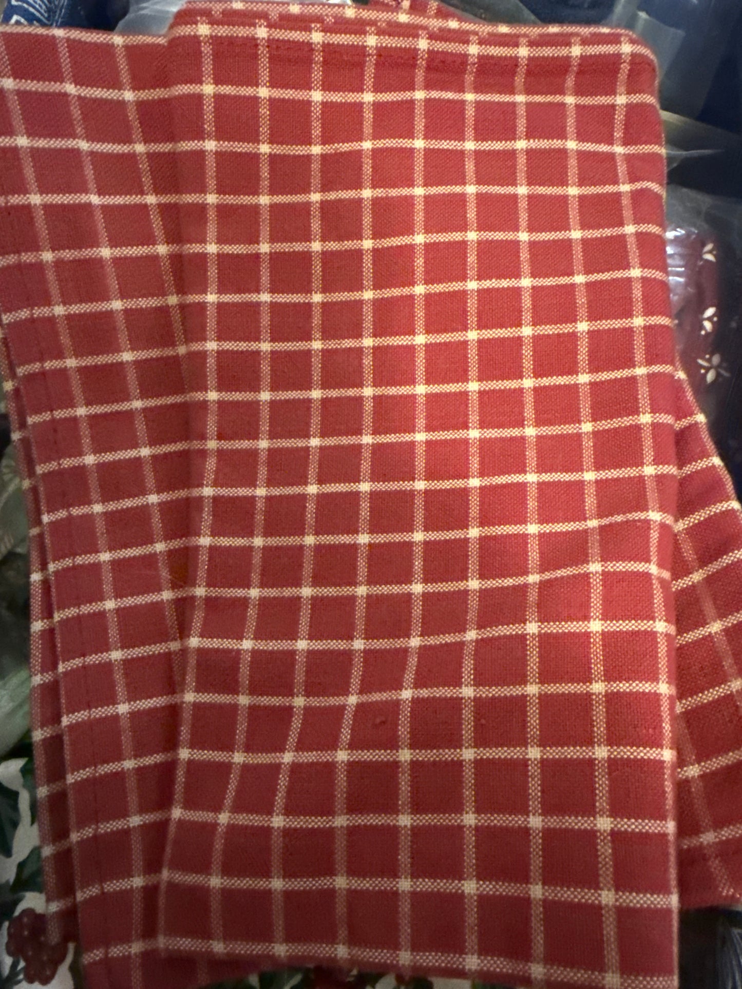 Homestead striped tea towel