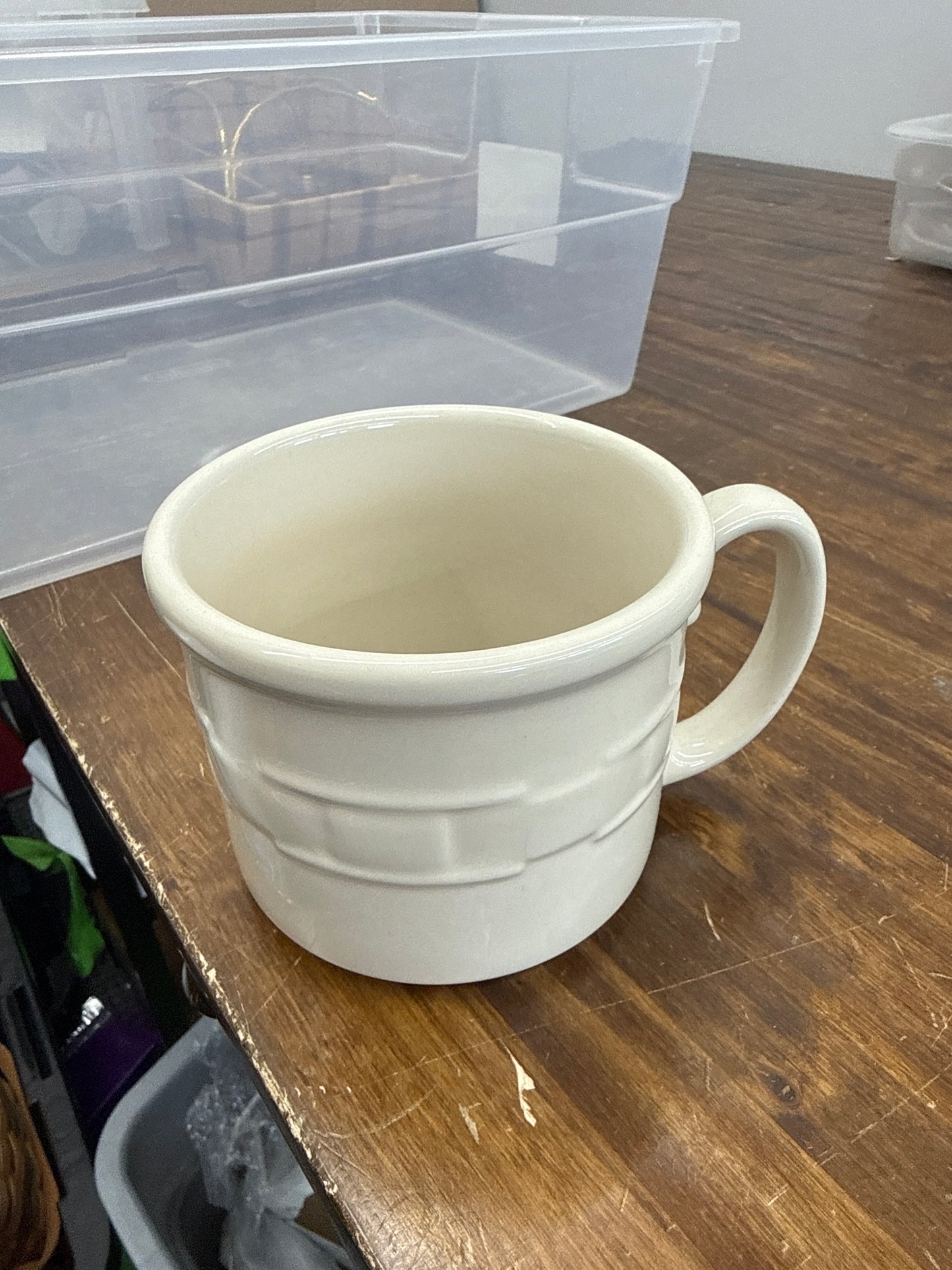 Longaberger Souper mug in ivory