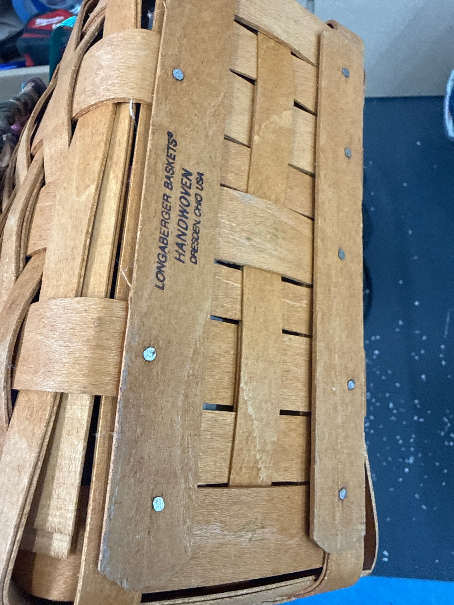 Longaberger Dresden tour basket with protector