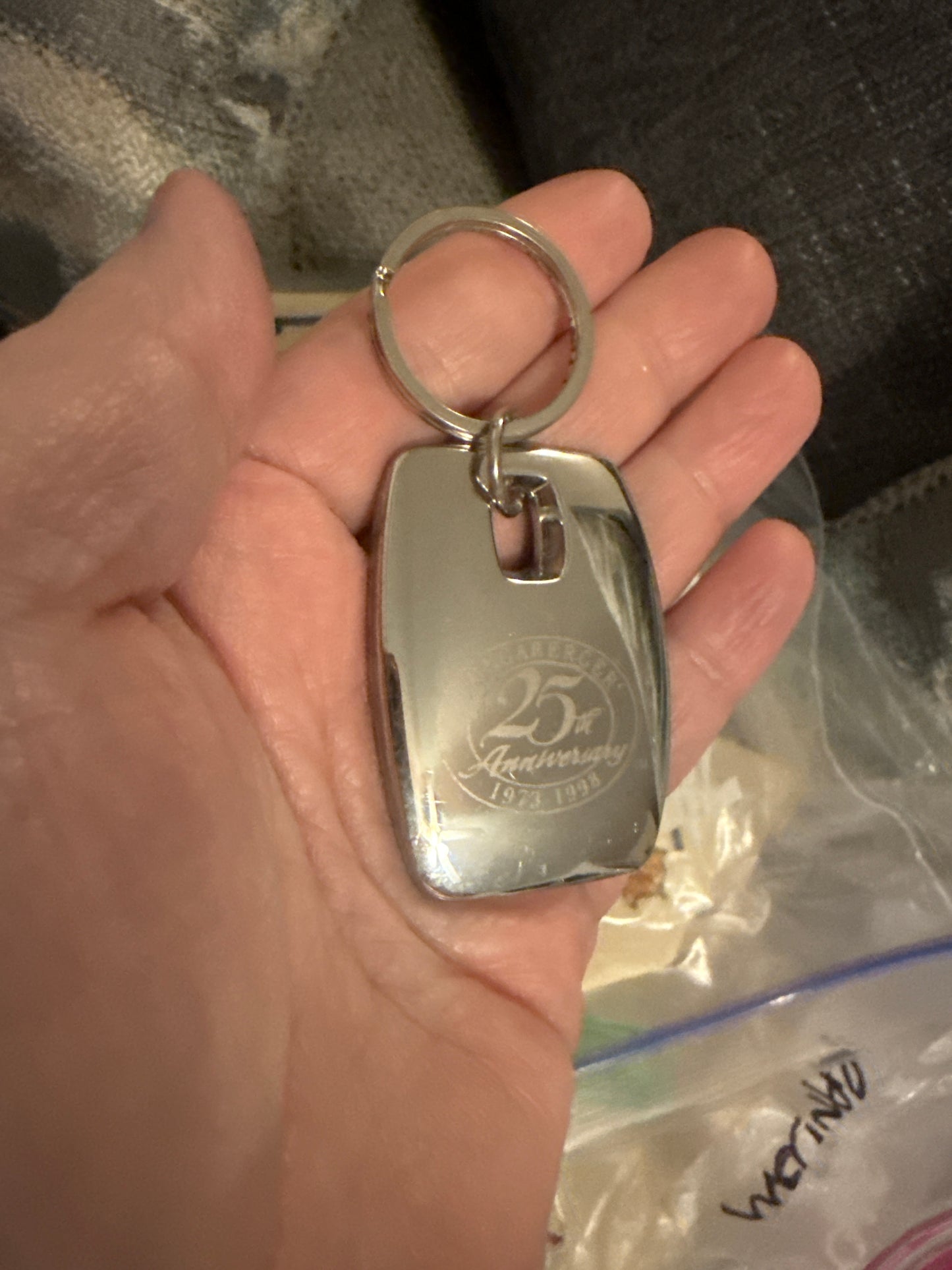 Longaberger 25th anniversary key chain