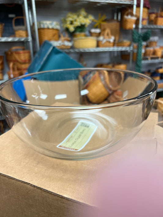 Longaberger large glass bowl