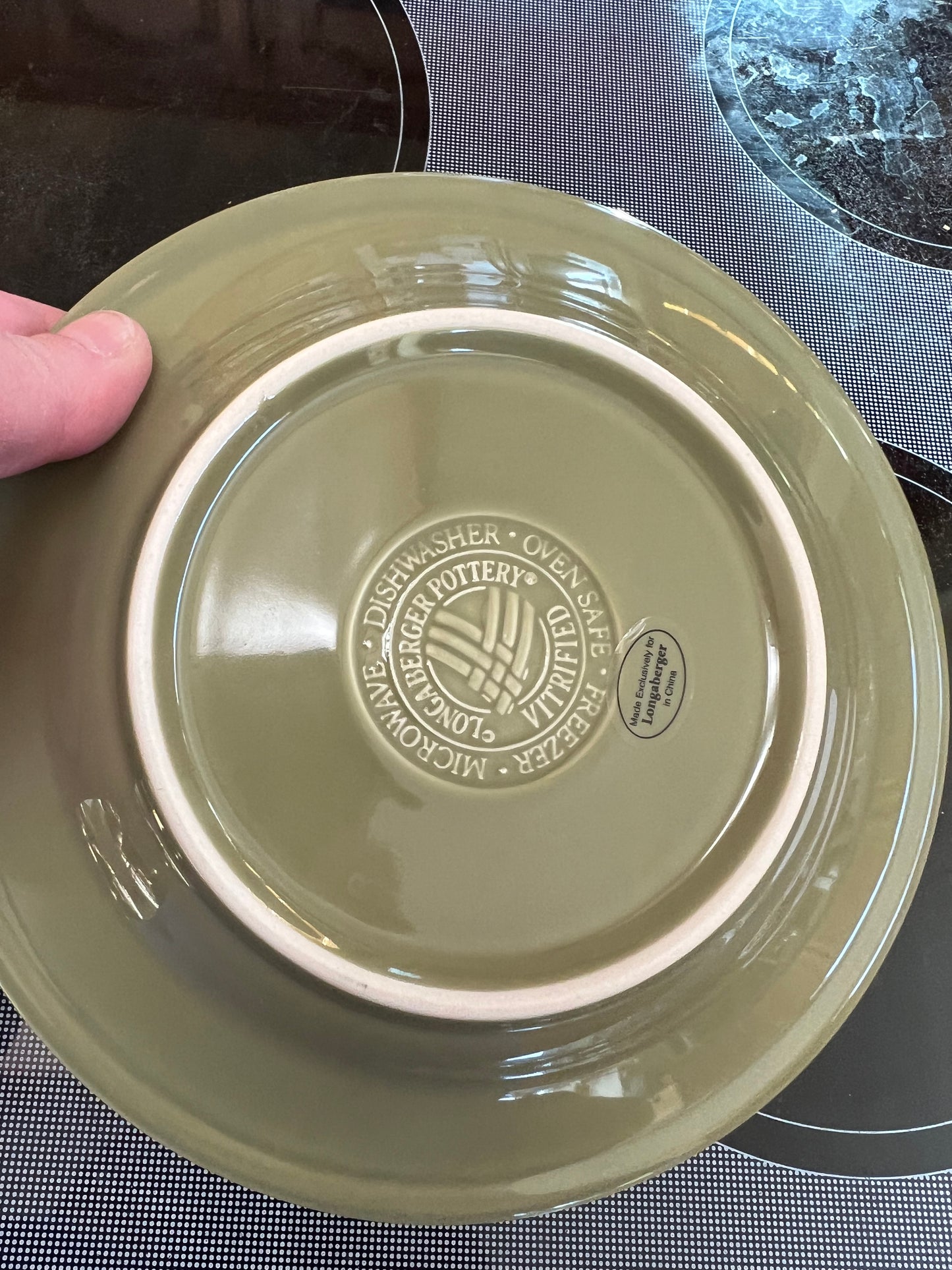 Longaberger bread & butter plate in Sage