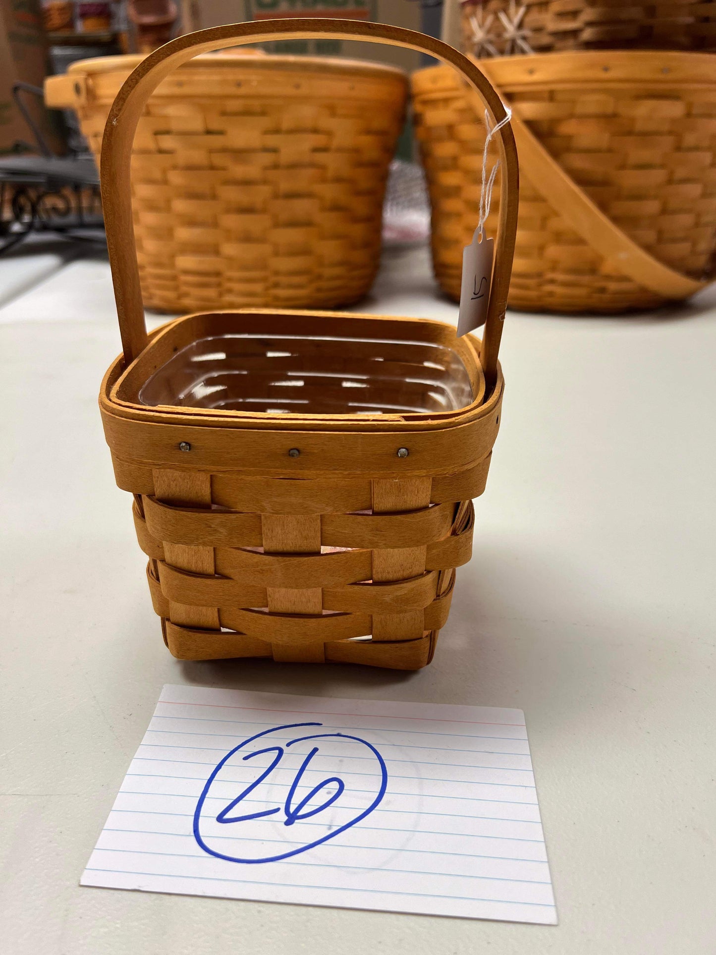 Longaberger Small Peg Basket with Protector