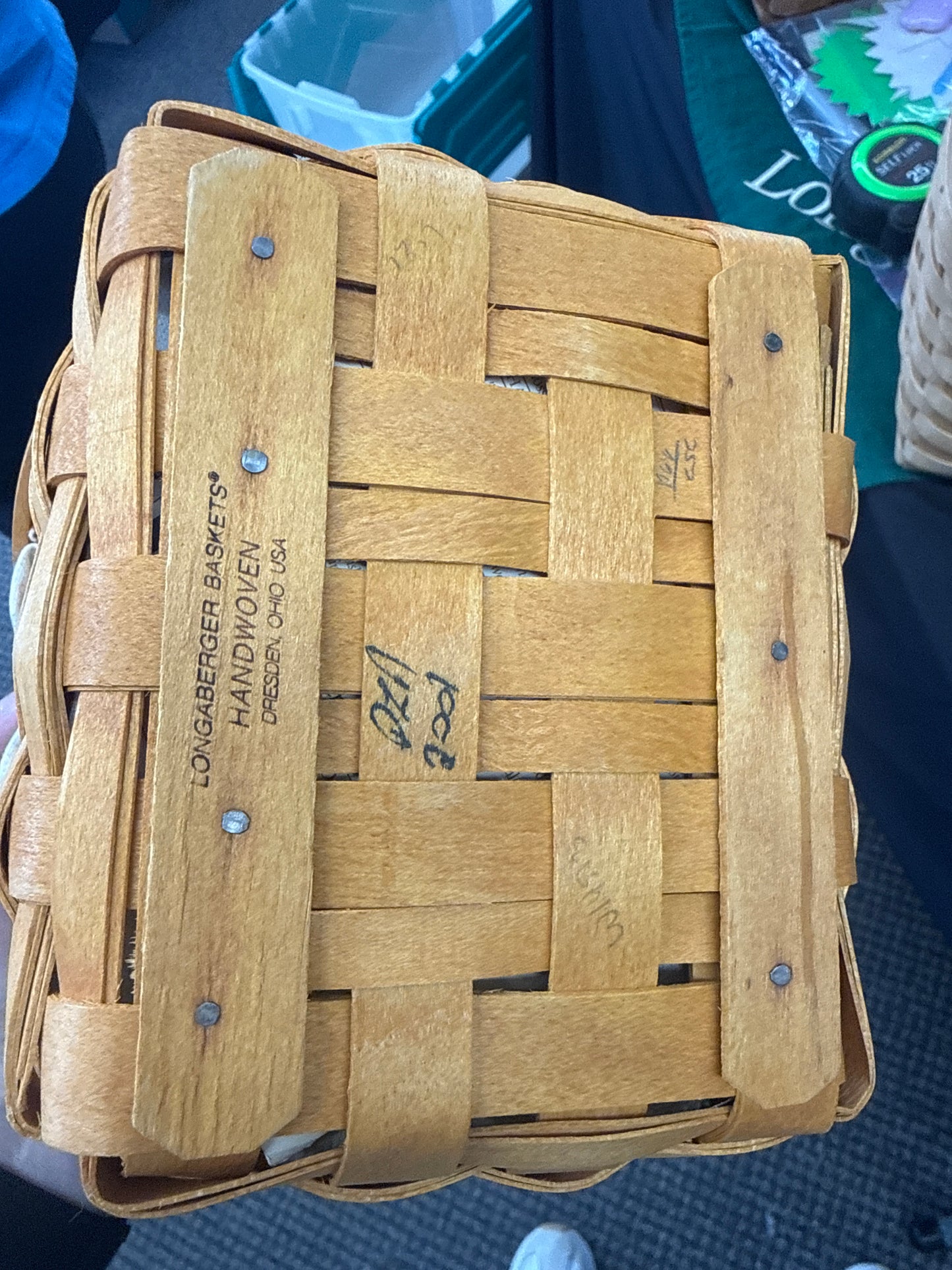 Longaberger vintage blossom basket with liner and protector