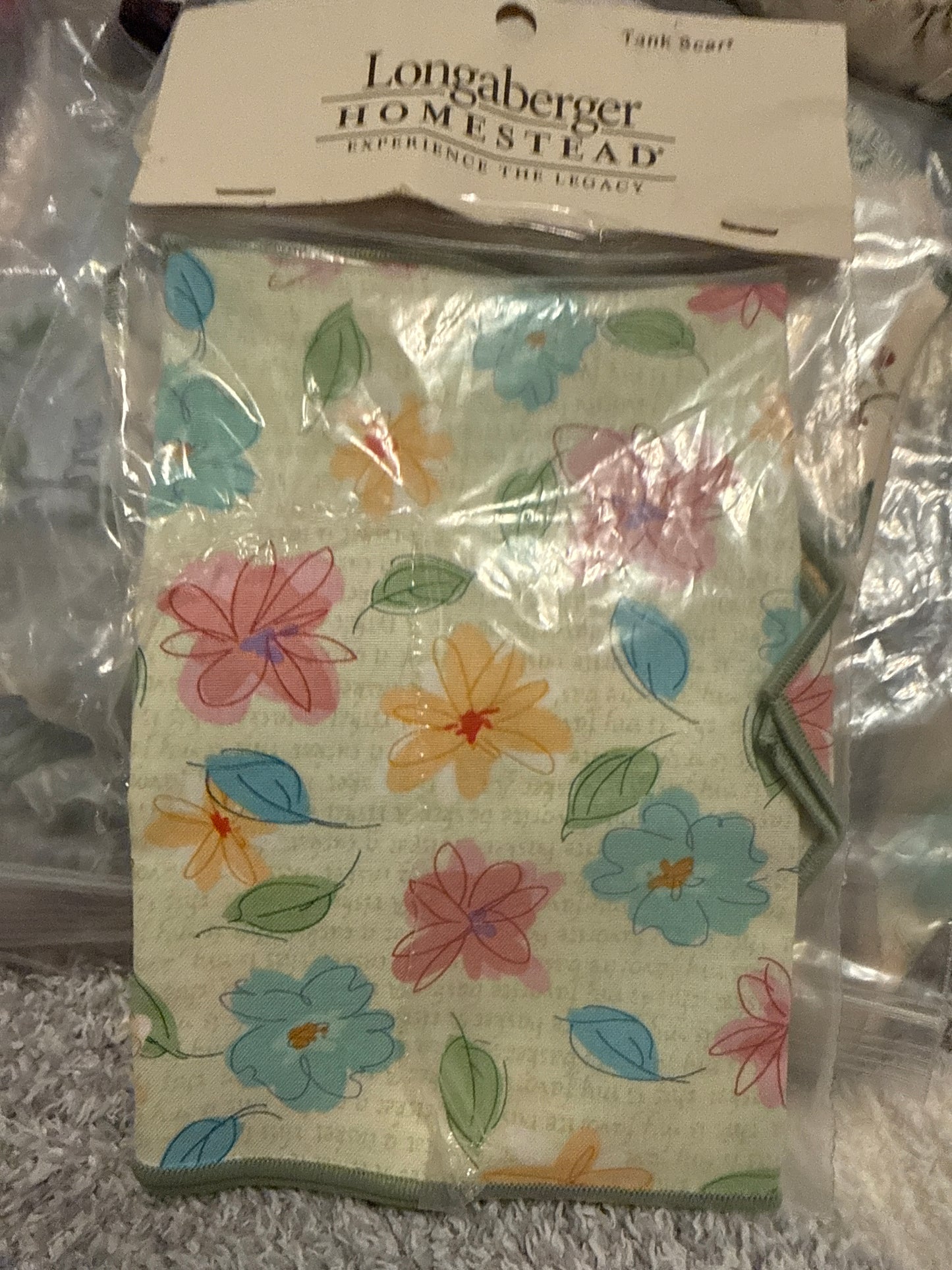 Longaberger tank scarf in floral blooms