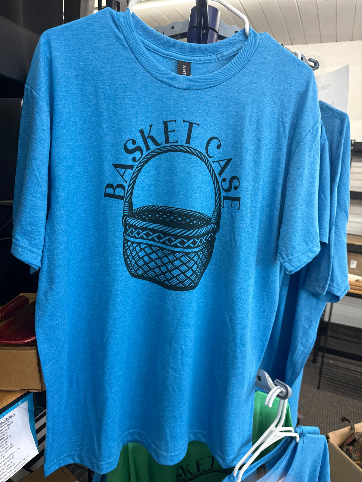 Bonkers4baskets blue t-shirt (size XL)