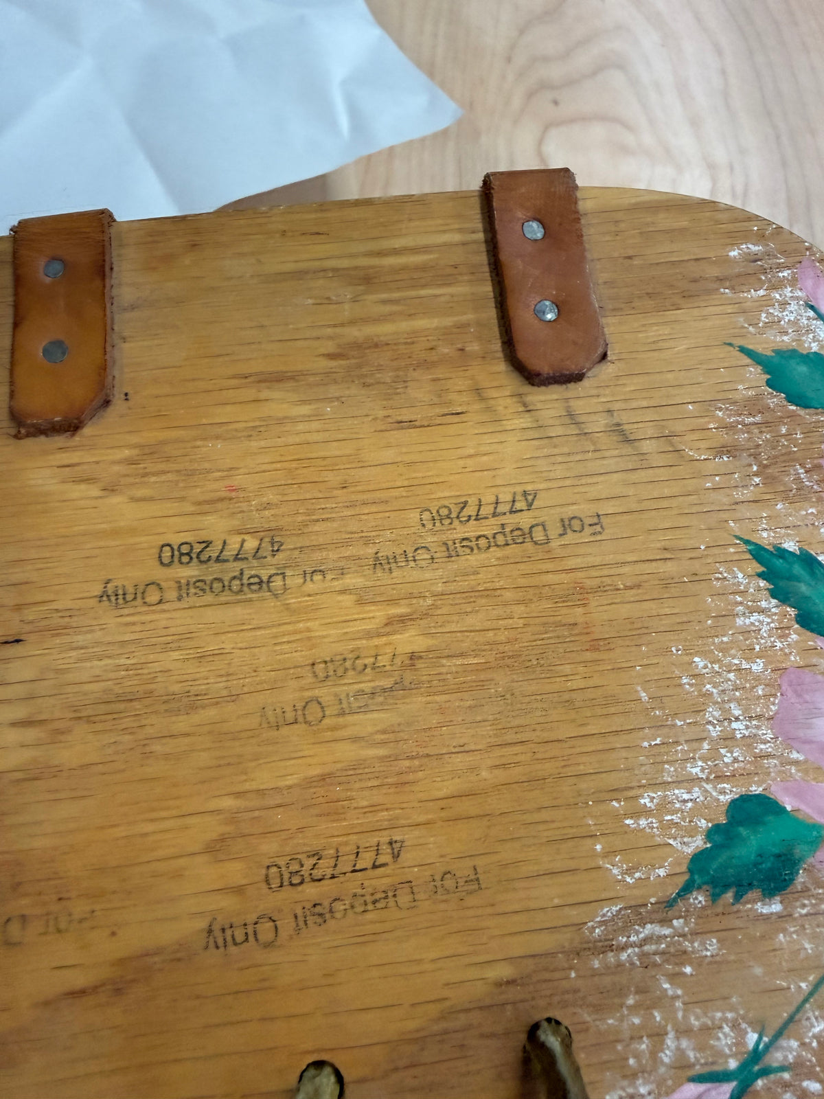 Longaberger kiddie purse basket (has some ink on the top of it as shown)