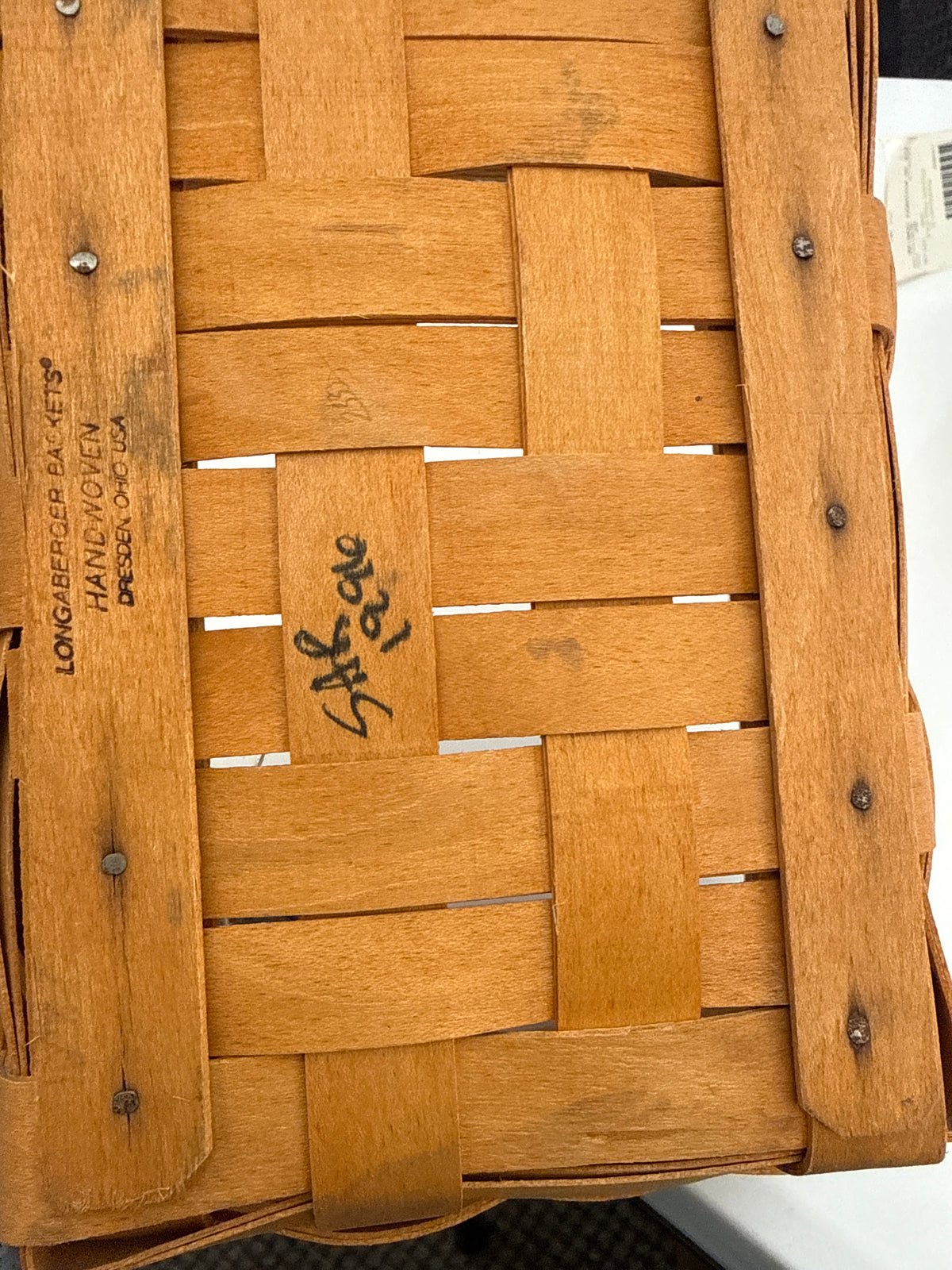Longaberger Father’s Day address basket