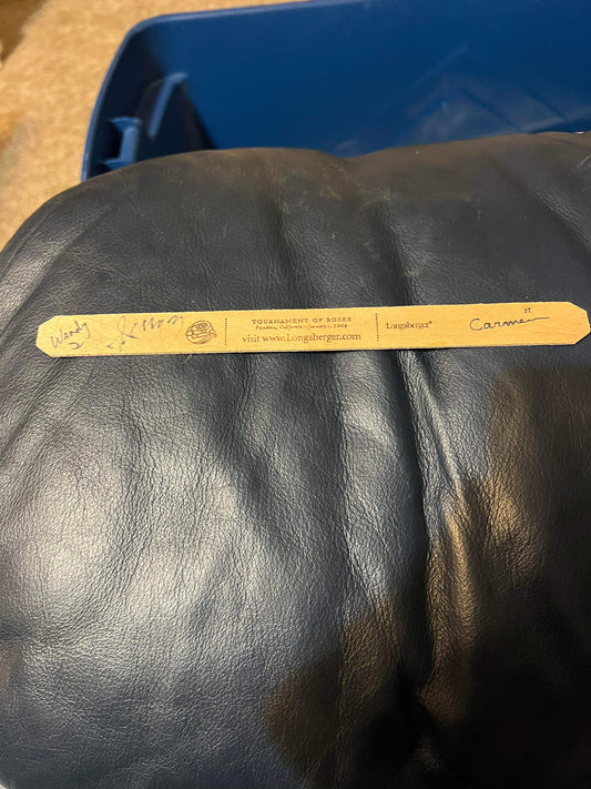 Longaberger Rose Tournament Signed Splint