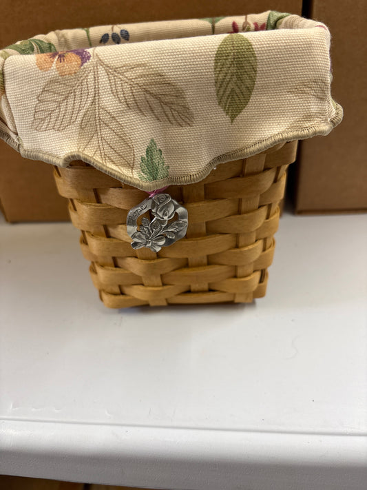 Longaberger 2004 Horizon of Hope Basket with Liner, Protector, and Tie-on