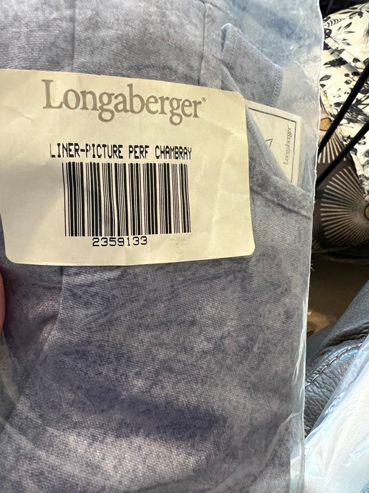 Longaberger picture perfect liner in chambray