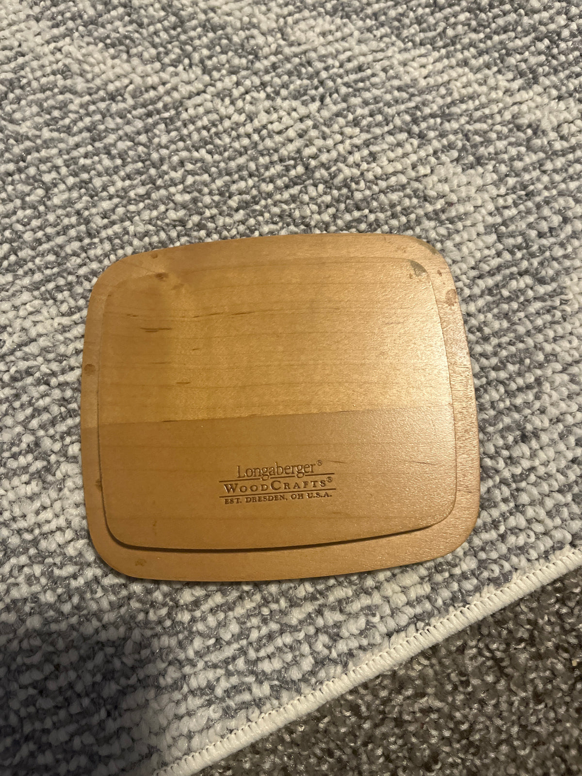 Longaberger 5.25”x4.5” lid