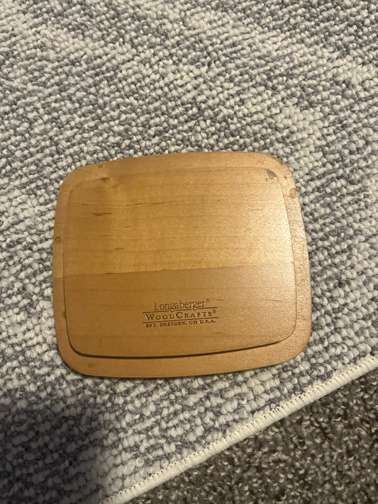 Longaberger 5.25”x4.5” lid