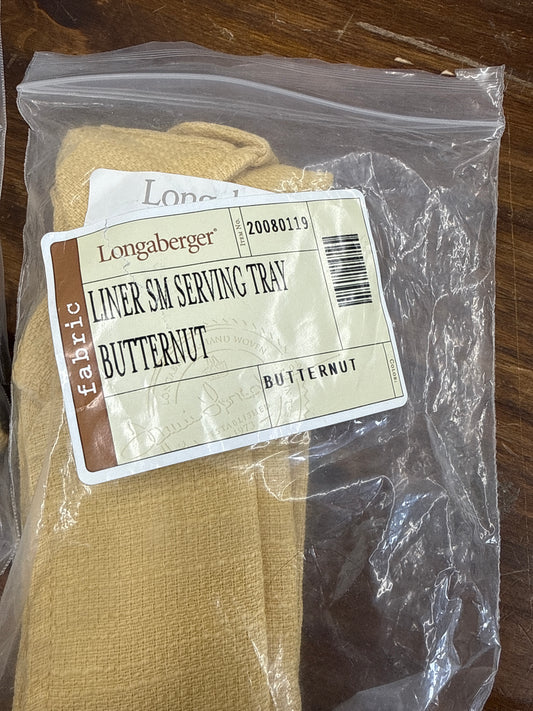 Longaberger small serving tray liner in butternut