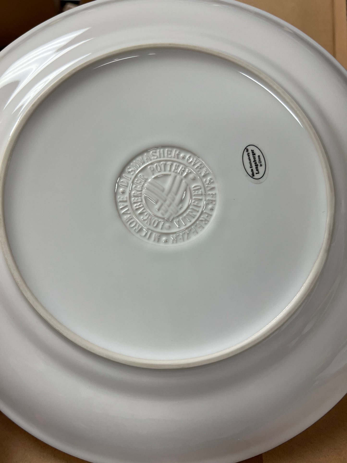 Longaberger everyday tableware dinner plate