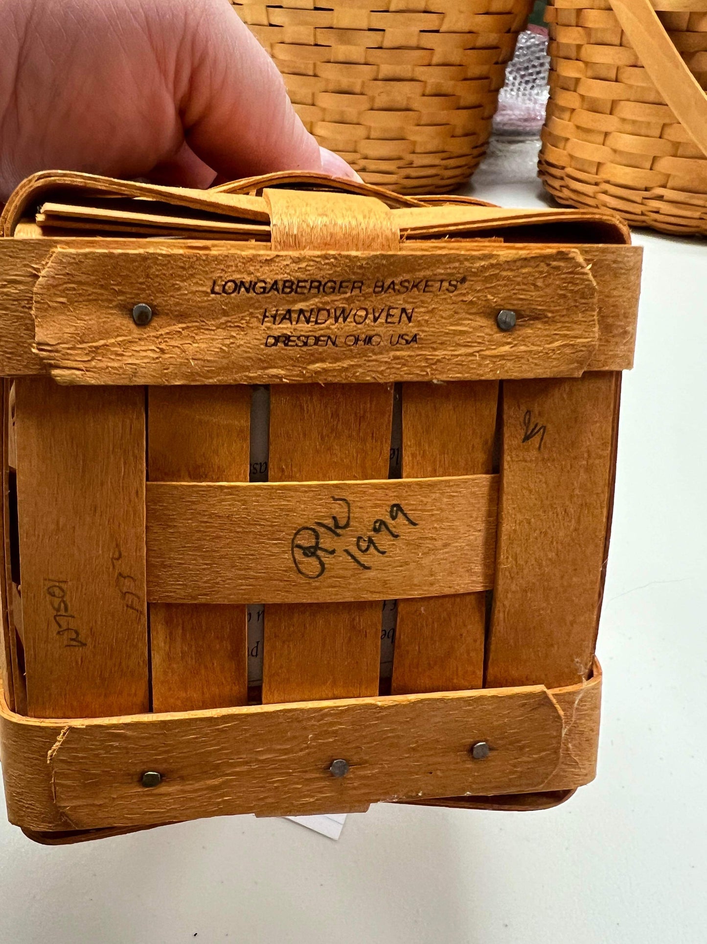 Longaberger Small Peg Basket with Protector