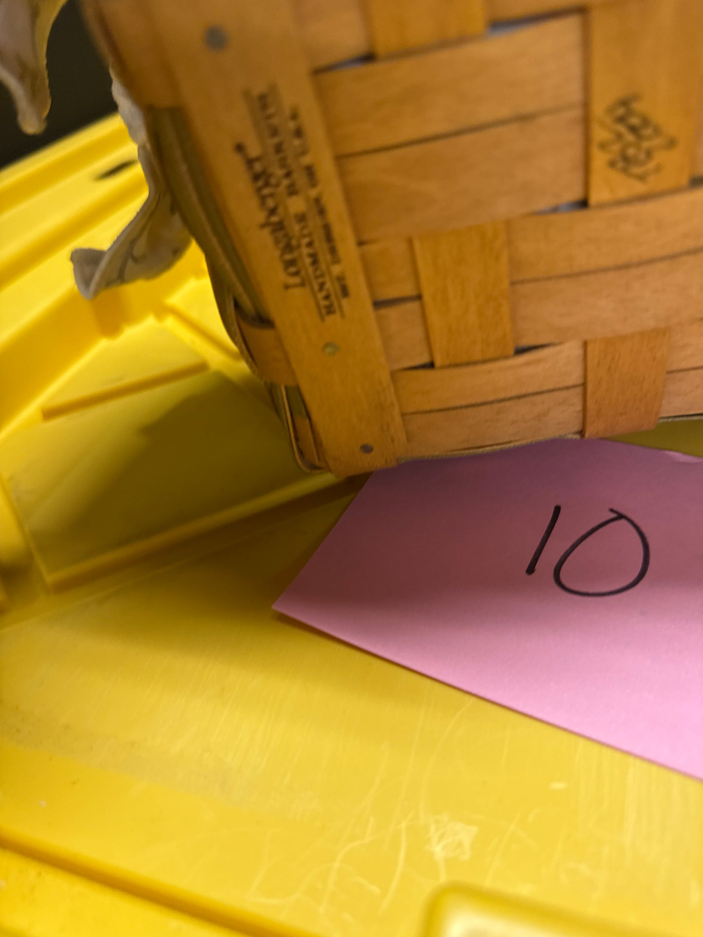 Longaberger 2004 woven memories basket with liner and protector