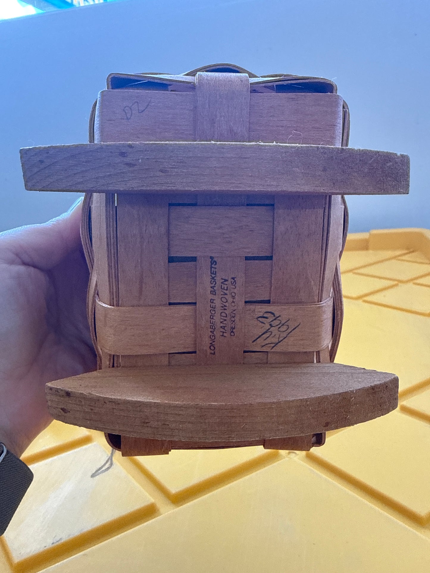 Longaberger mini basket cradle