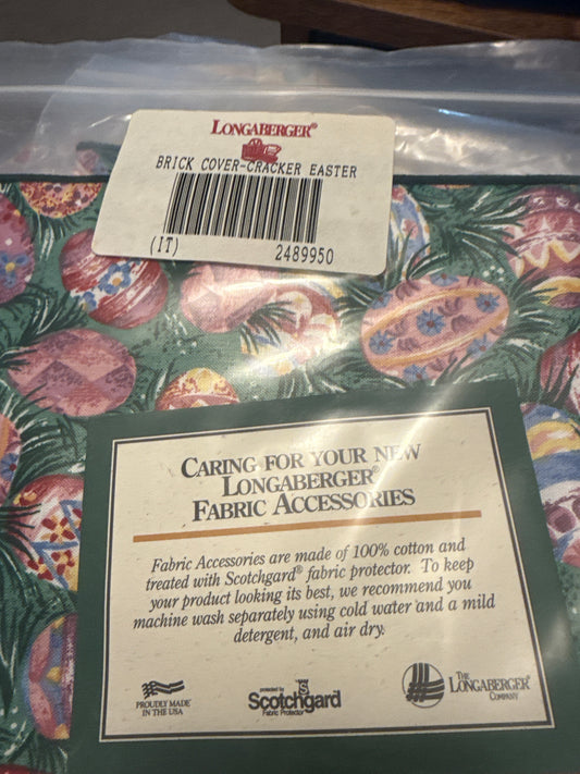 Longaberger brick cover-cracker in Easter