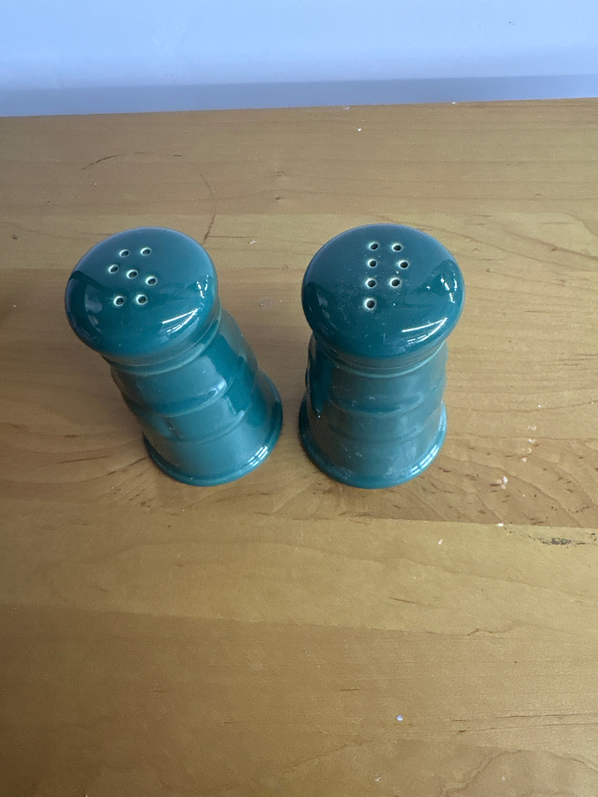 Longaberger Tall Salt and Pepper Shakers in Ivy