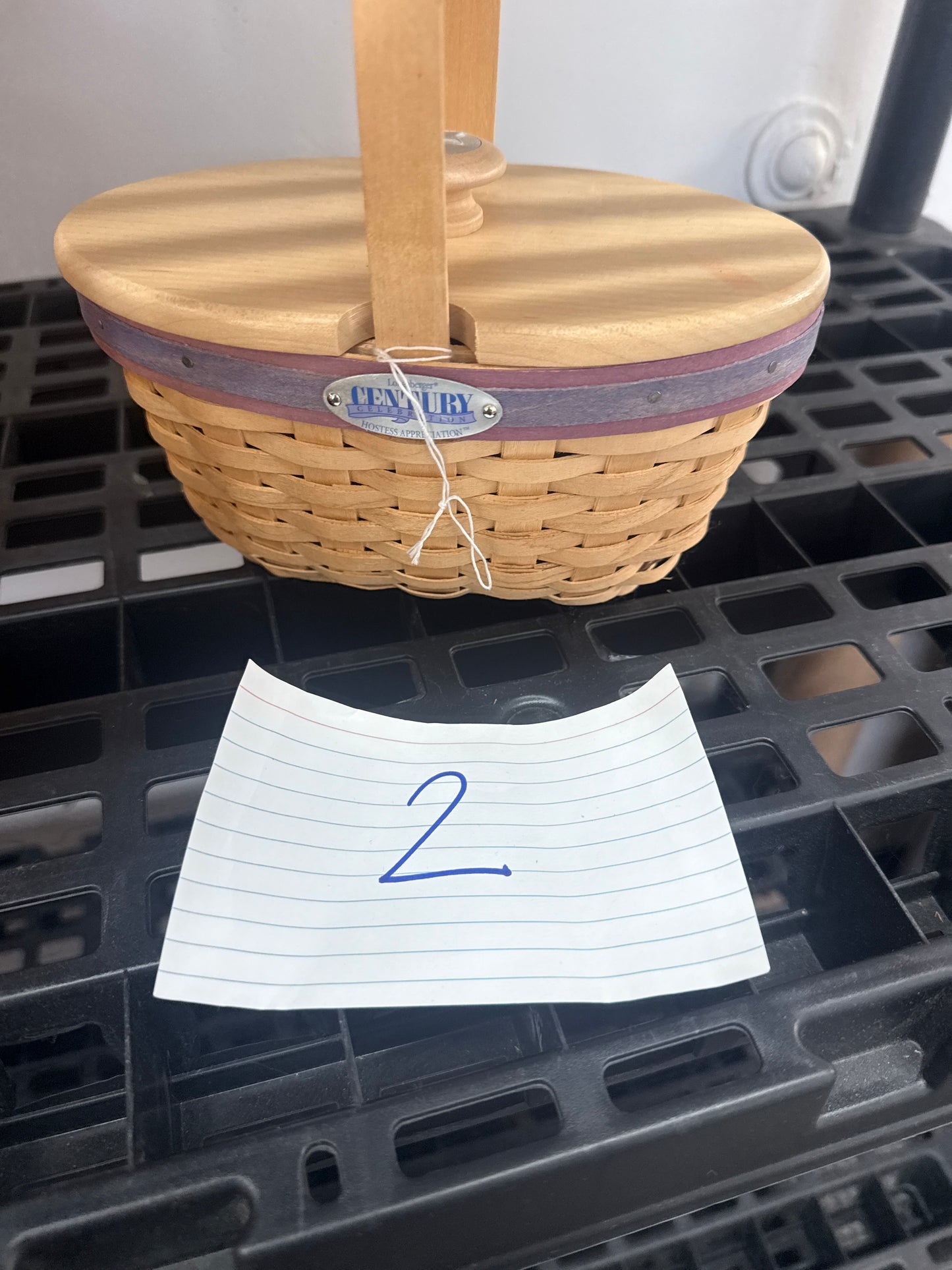 Longaberger century hostess appreciation basket with lid