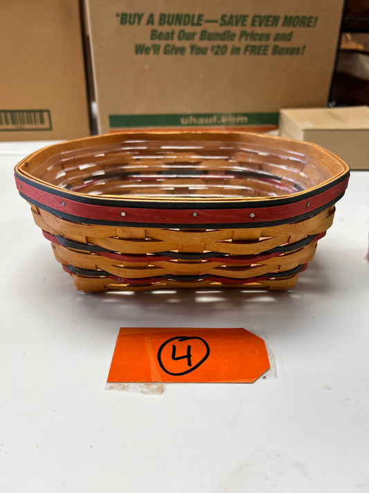 Longaberger All American blue ribbon bread basket with protector