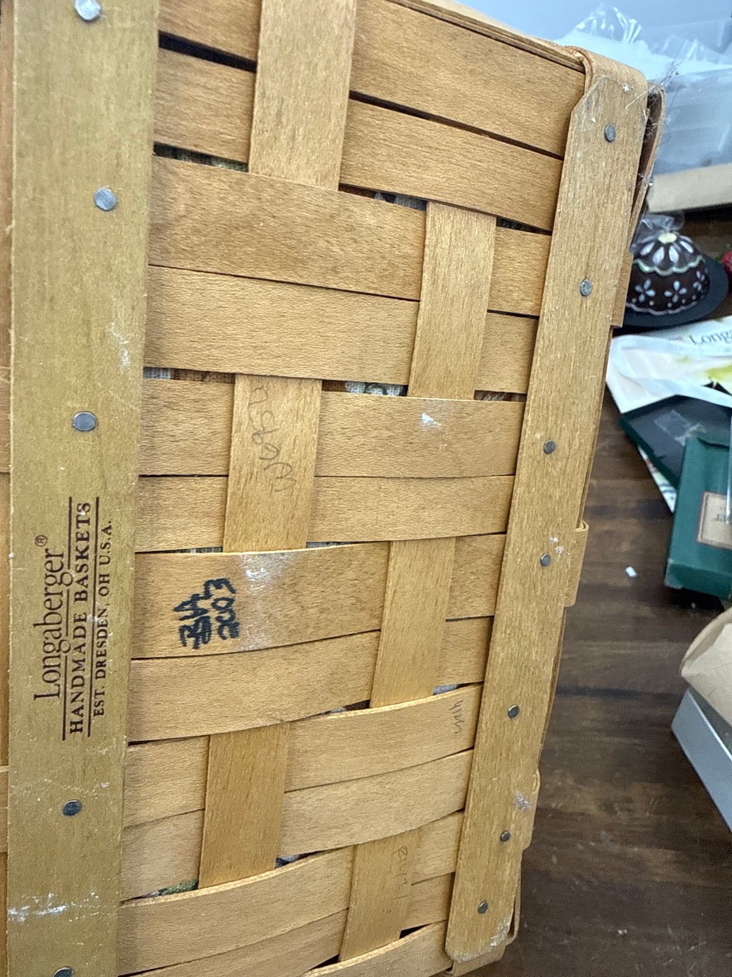 Longaberger autumn tote basket