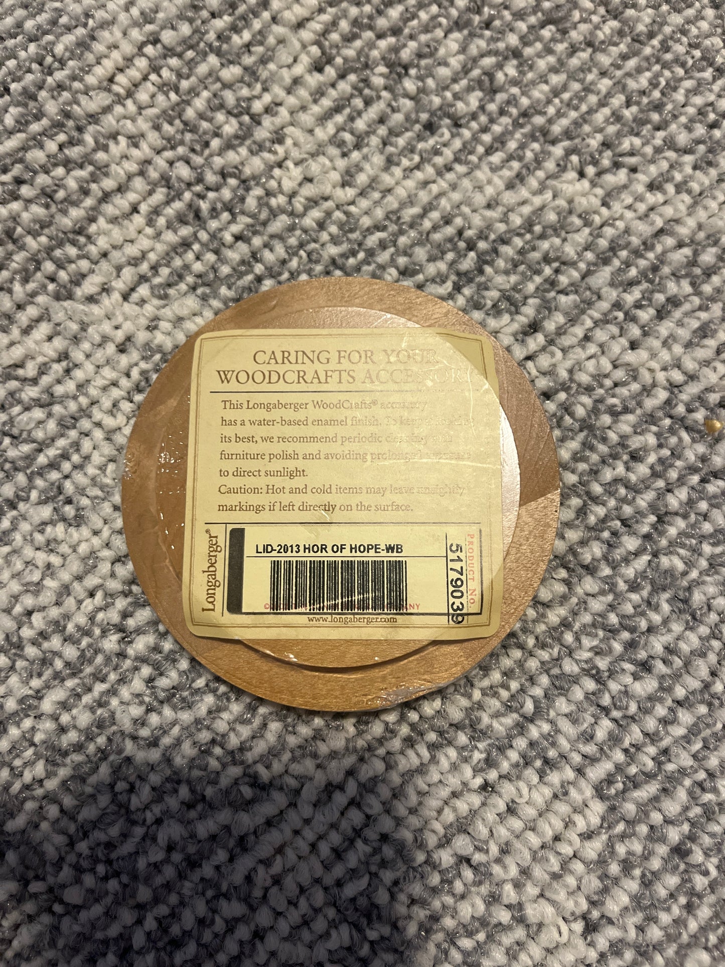 Longaberger 2013 horizon of hope lid