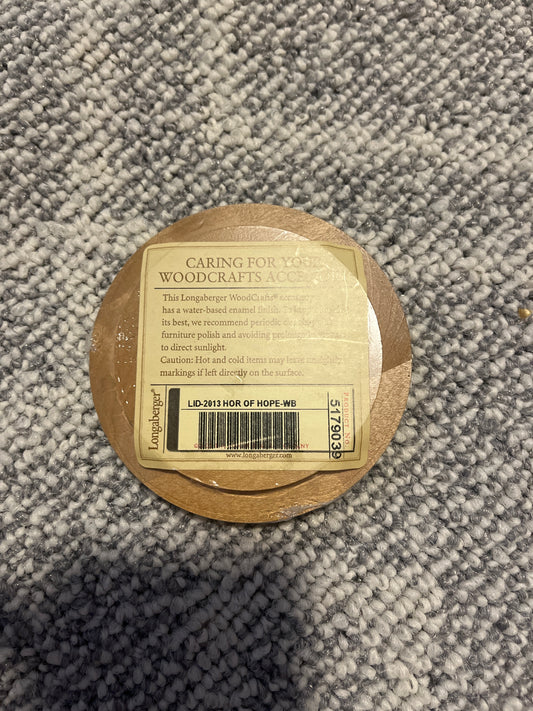 Longaberger 2013 horizon of hope lid
