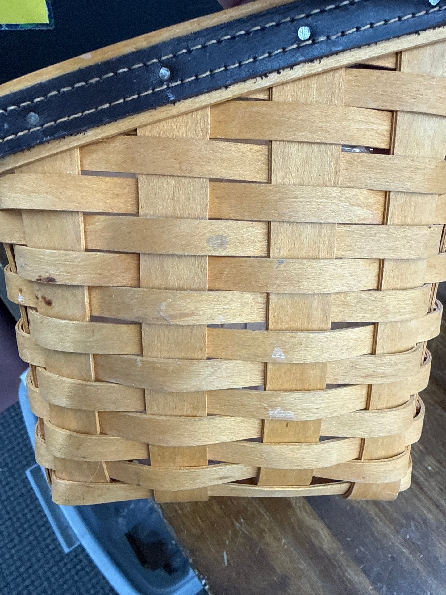 Longaberger daddy’s caddy with protector (basket and protector had some staining)