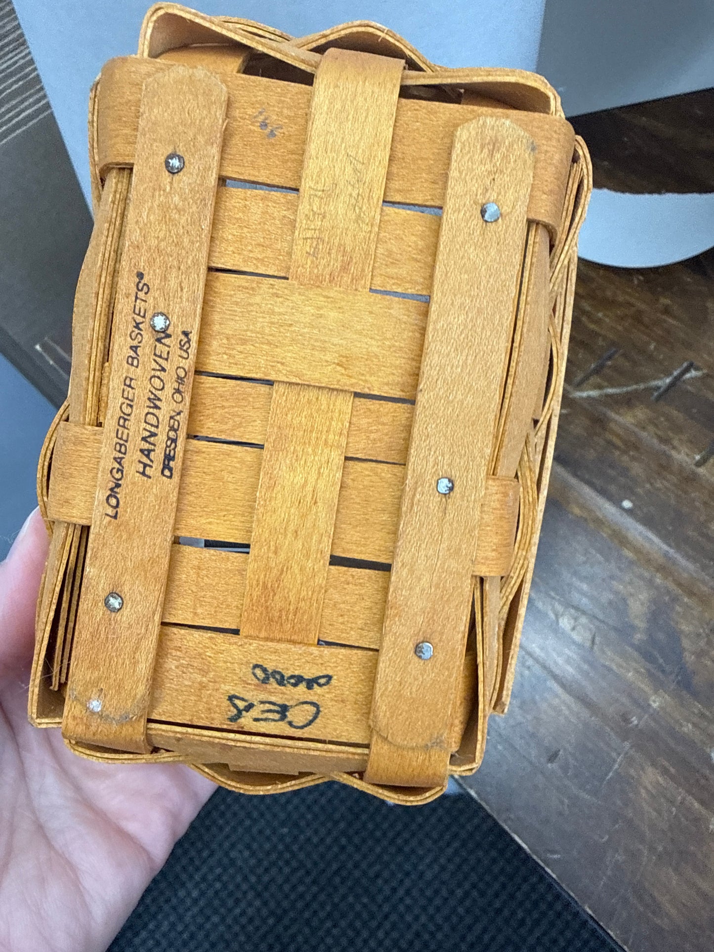 Longaberger parsley basket with protector