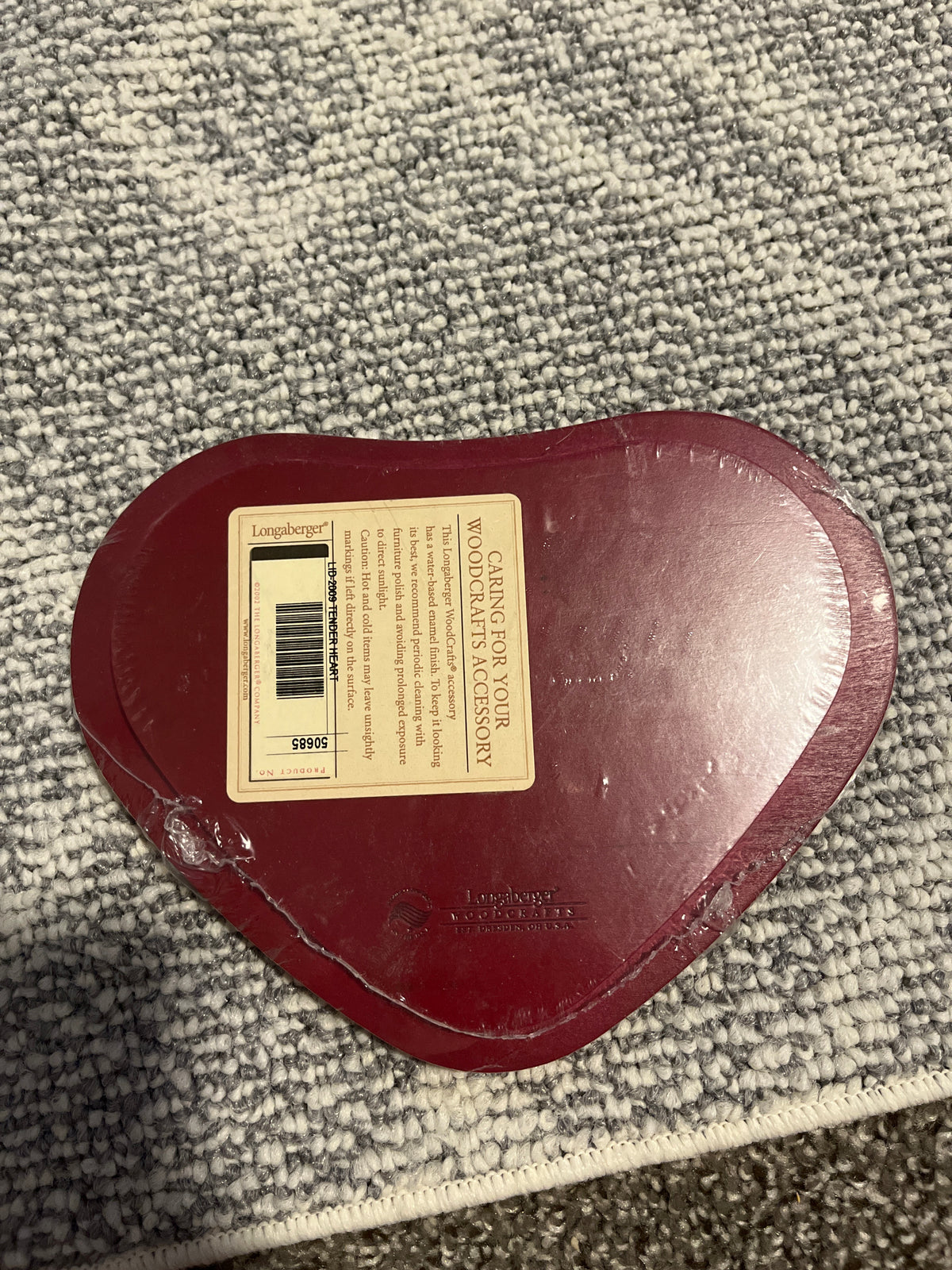 Longaberger 2009 Tender Heart lid